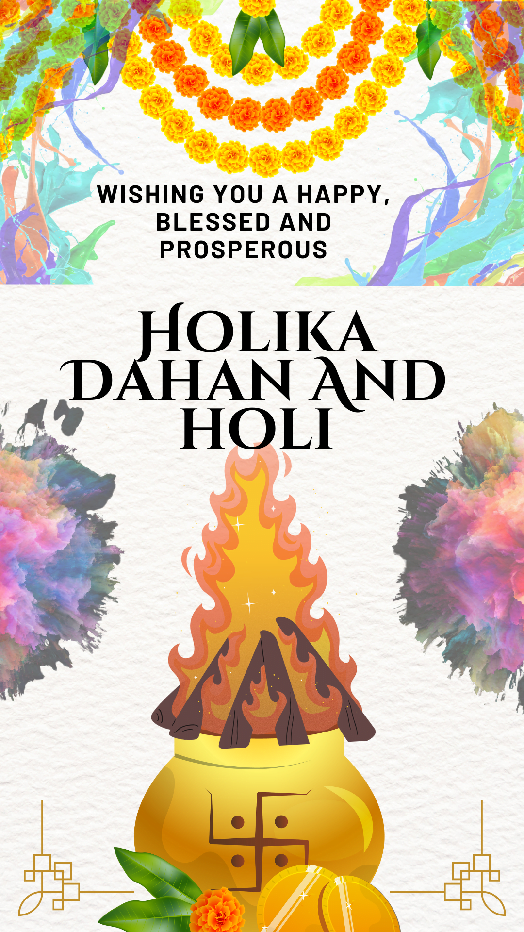 Holika Dahan hgh quality image for Happy Holi for love ones and friends